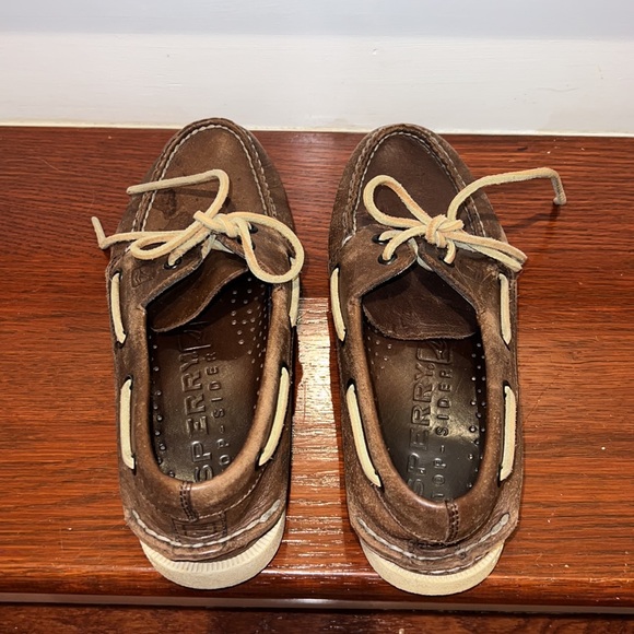 Sperry Top Sider Authentic original Boat Shoe, brown leather - Picture 2 of 7